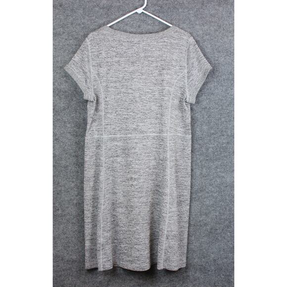 T by Talbots Women's XL Dress Gray Midi Causal Weekend Wear - Picture 7 of 9